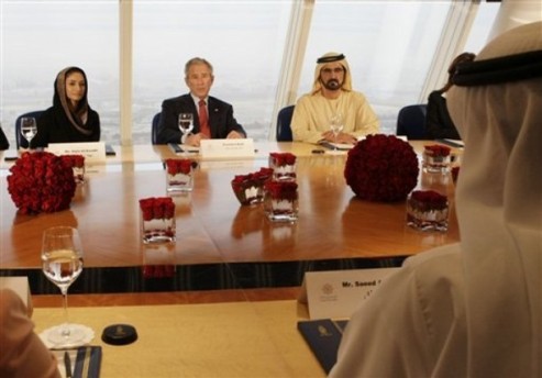 George W. Bush, Mohammed Gin Rashid Al Maktoum, Najla Al-Awadhi
