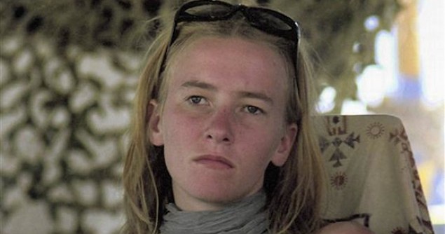 An undated handout photo of American activist Rachel Corrie