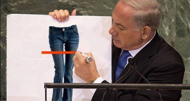 iran-netanyahu-jeans-protest.si